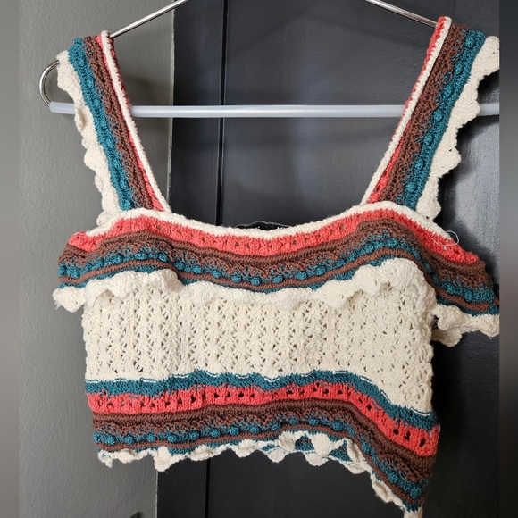 Zara crochet crop top women's size small - Picture 7 of 7